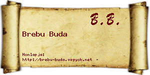 Brebu Buda névjegykártya